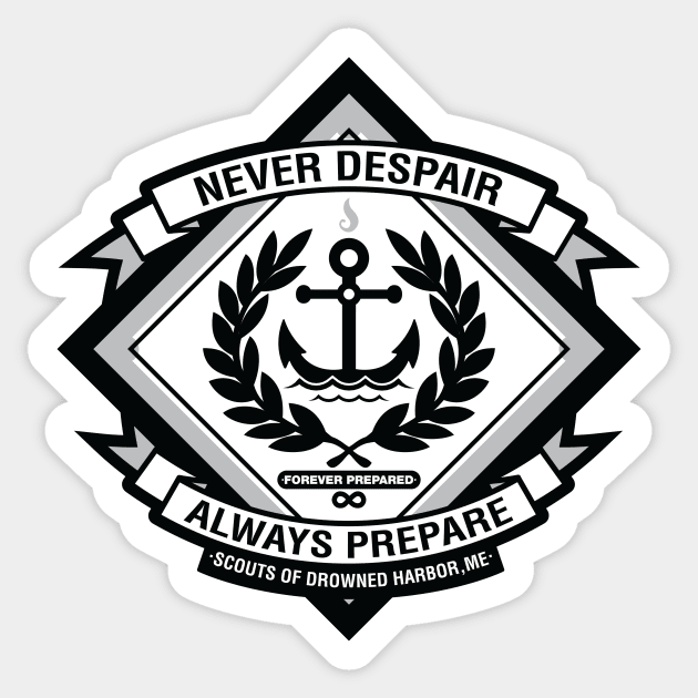 Never Despair Sticker by jthreeconcepts